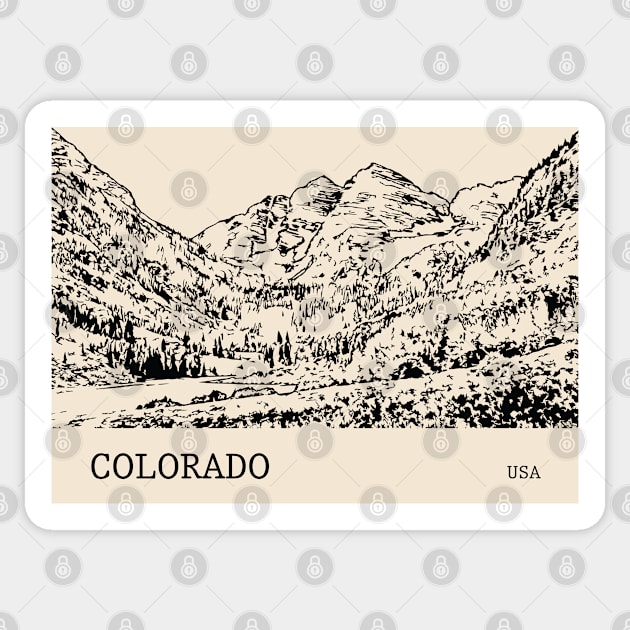 Colorado USA Sticker by Lakeric